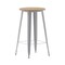 Flash Furniture 23.75 RD Bar Top Table Brown Top/Silver Frame JJ-T14623H-60-BRSL-GG - alternate 9